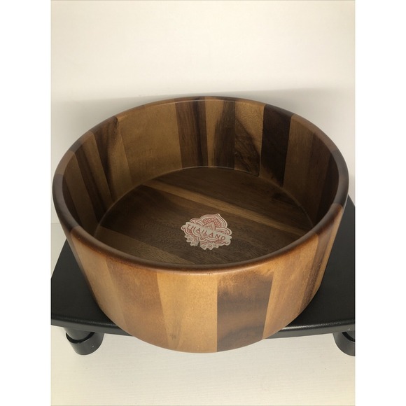 Handcrafted Other - Handcrafted Wood Bowl 11" – Made in Thailand for Salad, Cereal,‎ or Serve